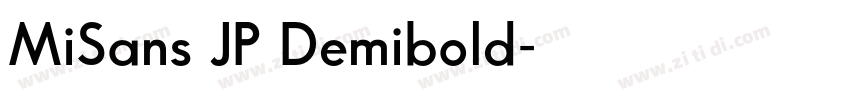 MiSans JP Demibold字体转换
